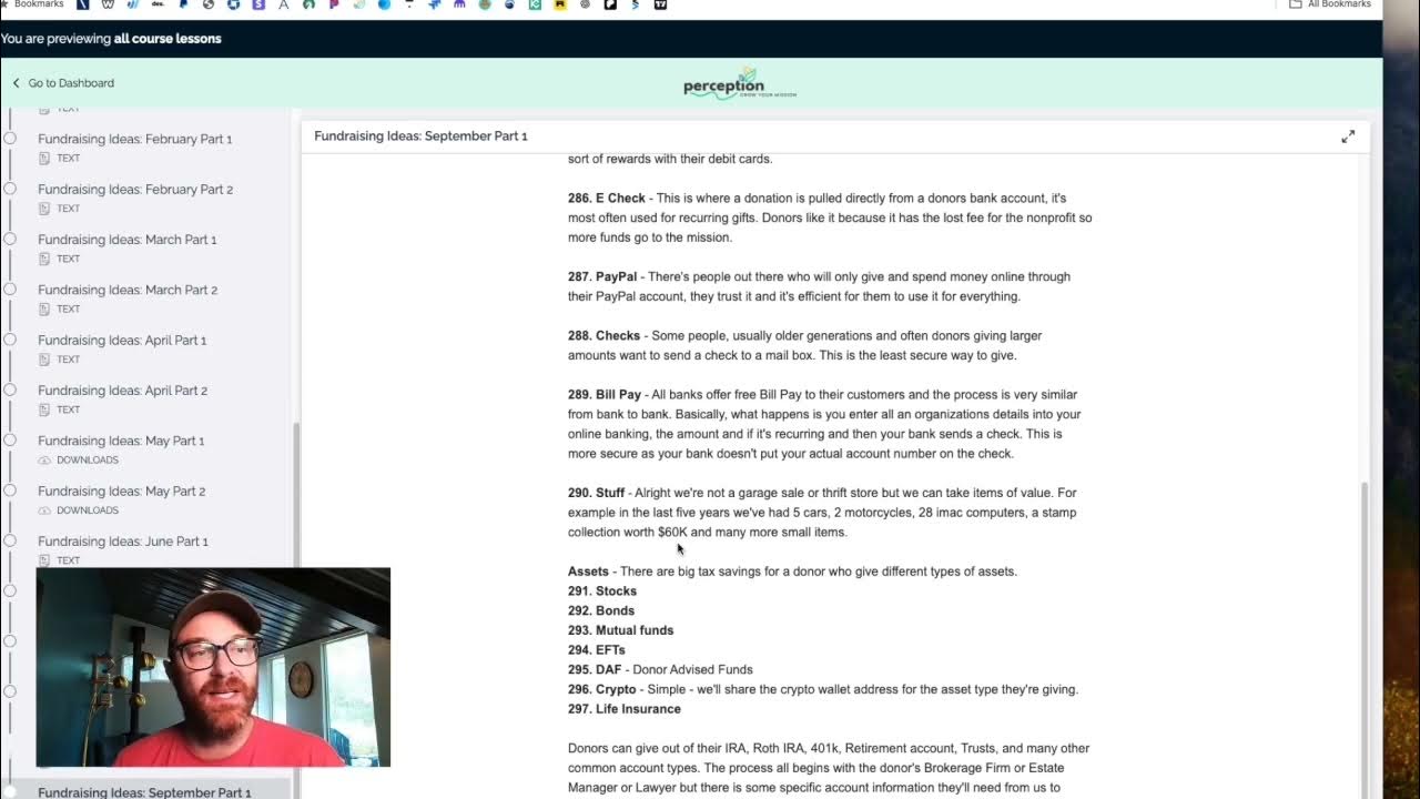 PercepFunding's tweet card. Year of Fundraising: September Part 1