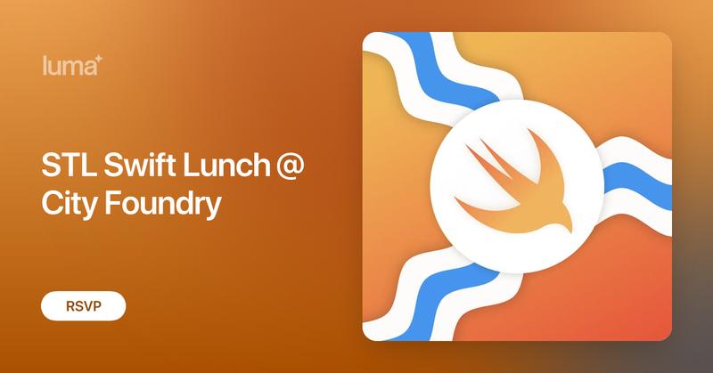 STL_Swift's tweet card. 📣 Calling all St. Louis iOS devs! Join us at the City Foundry for our next STL Swift lunch meetup! Grab some great local food and hang out with your fellow…