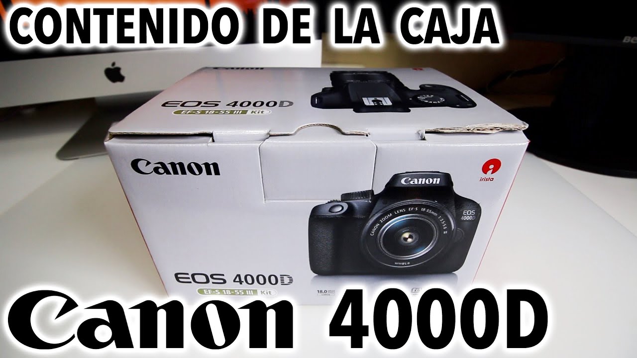 CSCondeWeb's tweet card. Canon 4000D / T100 | Contenido de la caja