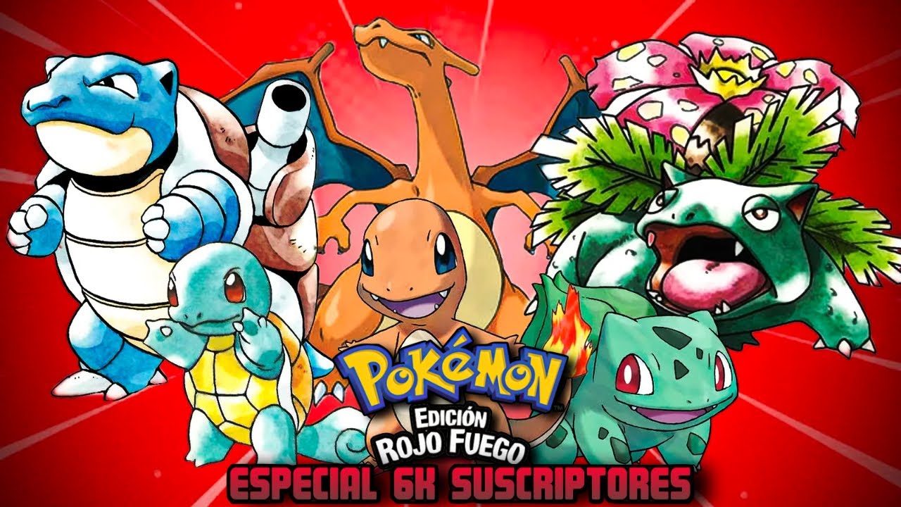 AndroidWjar's tweet card. Pokémon Rojo Fuego Especial 6K SUSCRIPTORES GBA ¡Todos Los Entrenad...