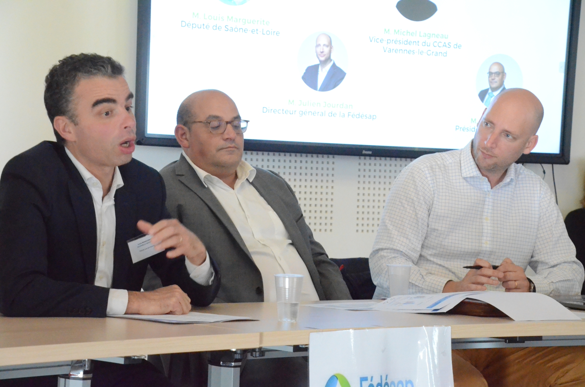 infochalon's tweet card. En déplacement en Saône et Loire, Julien Jourdan, Directeur Général de la Fédésap était accompagné de Frank Nataf, Président national de la Fédération. L'occasion pour le binôme de sensibiliser les...