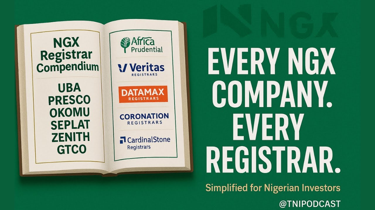 MudiTheInvestor's tweet card. All NGX-Listed Companies and Their Registrars: The Ultimate Investo...