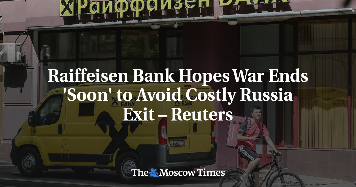 AuldViking's tweet card. Austria’s Raiffeisen Bank is hoping the war in Ukraine will end “soon” to avoid a costly exit from Russia, Reuters reported Thursday, citing multiple sources familiar with the matter.