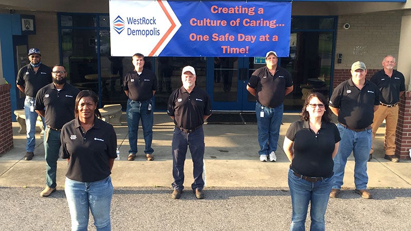 DemopolisTimes's tweet card. A group of employees at WestRock plant in Demopolis has been recognized for their efforts in creating a safer work environment. The Pulp and Paper Safety Association, which includes members of paper...