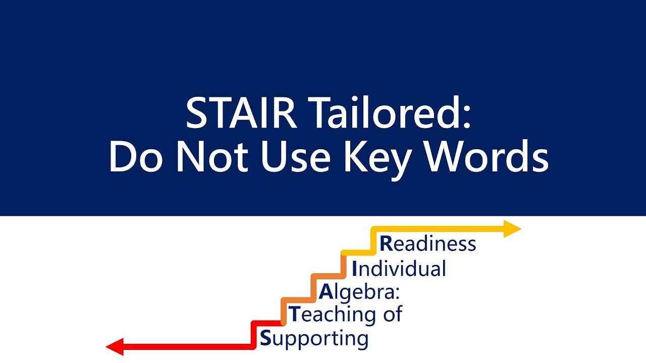 ProjectSTAIR's tweet card. Teaching Math - Don’t Use Key Words ‖ Word Problems ‖ K-12 Math...