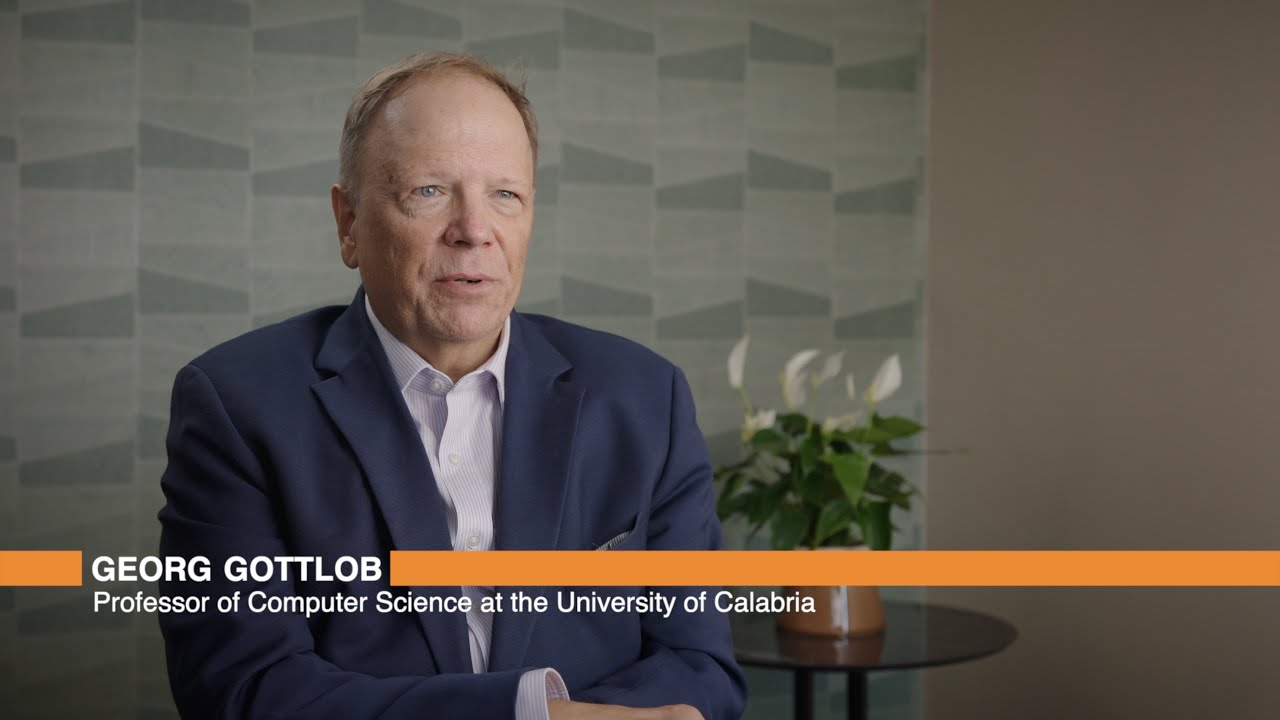 SemanticsConf's tweet card. Georg Gottlob (Professor of Computer Science at the University of...