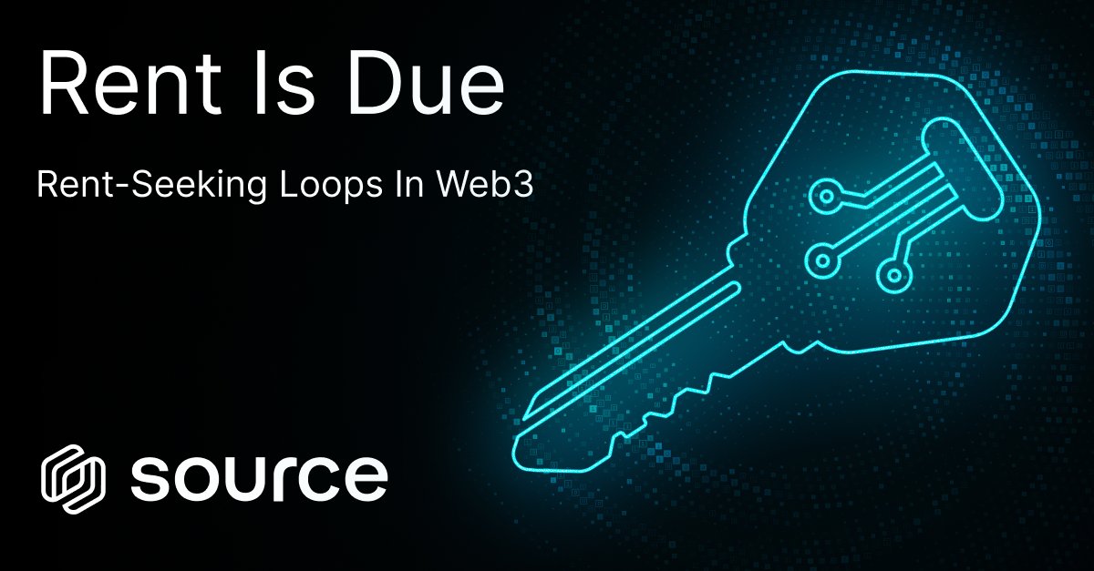 sourcenetwrk's tweet card. Web2 ransacked the internet, and Web3 emerged to take it back and deliver it to the people. Yet it hasn’t - financialization got ahead of infrastructure, leading to rent-seeking loops emerging...