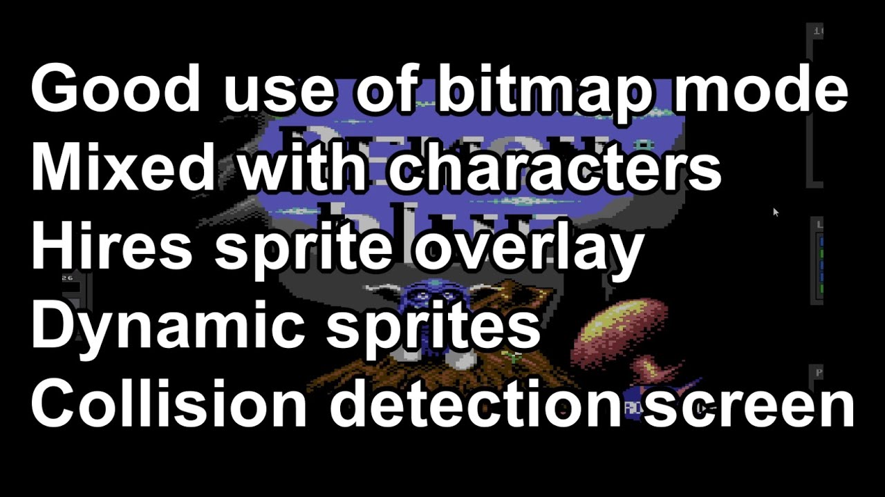 MartinPiper's tweet card. C64 Games memories - Demon Blue