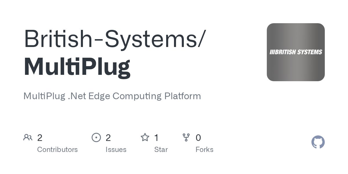 MultiPlug's tweet card. MultiPlug .Net Edge Computing Platform. Contribute to British-Systems/MultiPlug development by creating an account on GitHub.