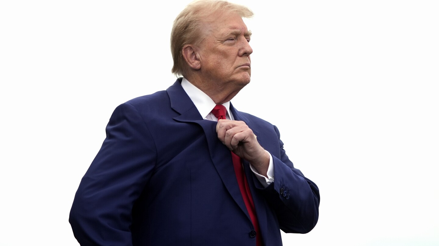 Kate_roy1's tweet card. Former President Donald Trump, speaking Friday at his Los Angeles-area golf club, unleashed an attack on Vice President Kamala Harris, revisiting many points from Tuesday's presidential debate and...