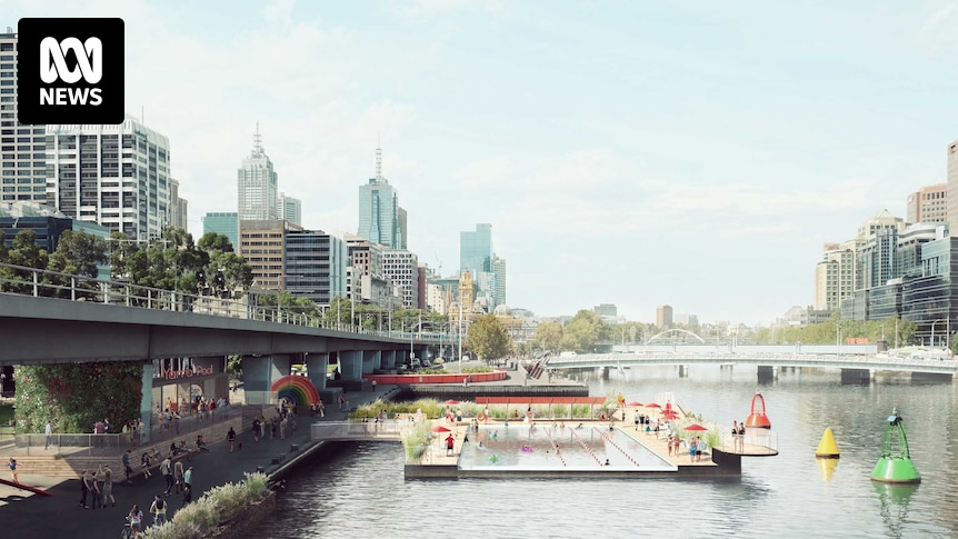 mstew0's tweet card. A concept for a floating swimming pool in Melbourne's Yarra River could become a reality with three years, backers say, with the proposal to be launched at the Venice Architectural Biennale Exhibit...