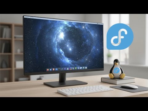 RikerLinux's tweet card. Fedora COSMIC é OUTRO NÍVEL!