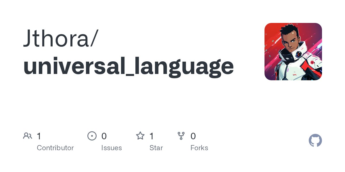 JordanTrana's tweet card. Contribute to Jthora/universal_language development by creating an account on GitHub.