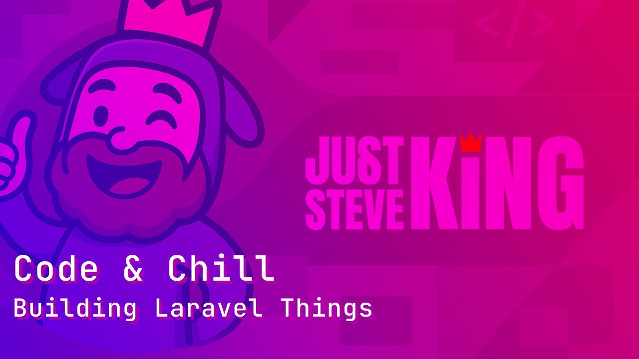 JustSteveKing's tweet card. Code & Chill: Building Laravel Things