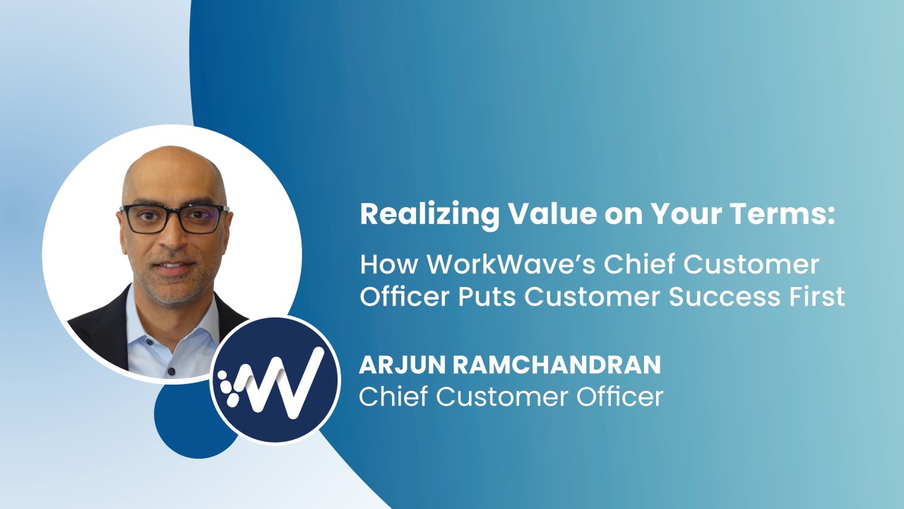 Workwave's tweet card. WorkWave's CCO shares his customer success philosophy. Learn how our SaaS platform helps your service business realize value, grow, and deliver.