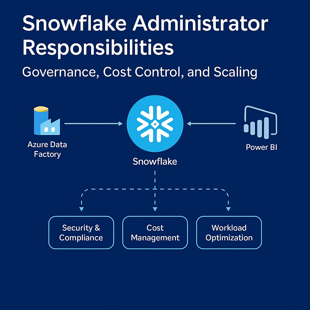 DataspotG98842's tweet card. Discover Snowflake administrator responsibilities in 2025, governance, cost control, security, and platform scaling strategies.