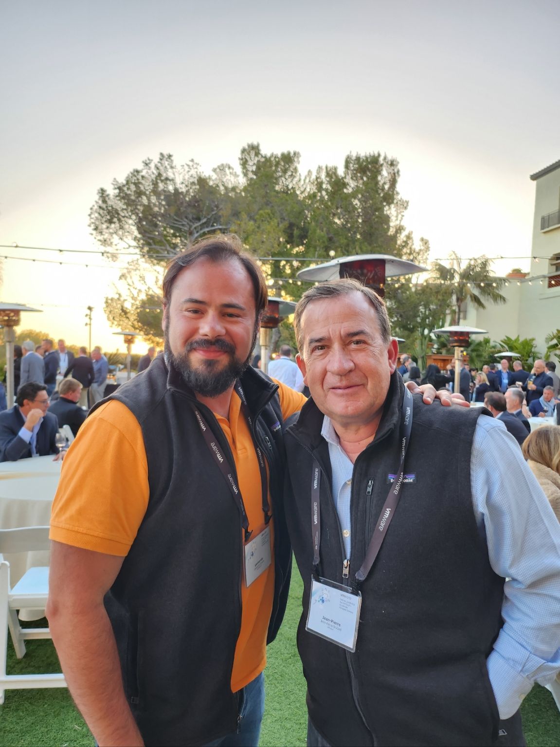 coscialeo's tweet card. Last night at the VMware PLS 2023 !! Great discussions with all VMware executives and EMEAs Partners! #vmwpls2023 #metanext Thanks Jean-Pierre Brulard for our discussion.