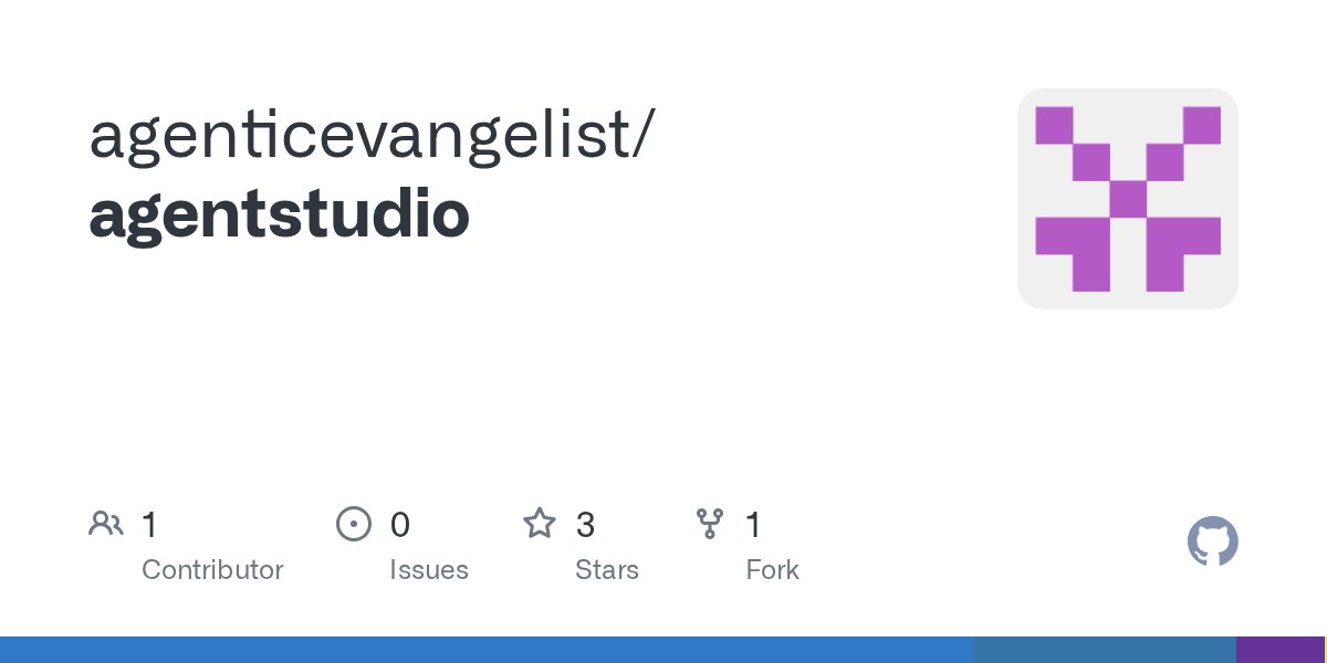 tresmajestus's tweet card. Contribute to agenticevangelist/agentstudio development by creating an account on GitHub.