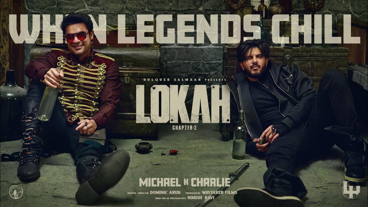 sarathalpy's tweet card. When Legends Chill: Michael x Charlie | Lokah | Tovino Thomas |...