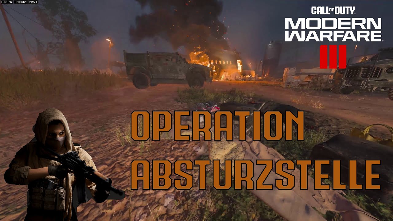 saschaxD10's tweet card. Farah untersucht Flug761 - Modern Warfare III Kampagne Mission #07...