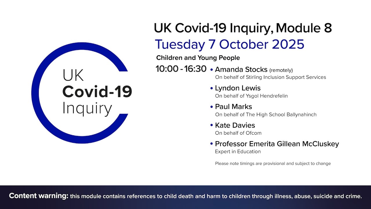 misskaterob's tweet card. UK Covid 19 Inquiry - Module 8 Hearing - 7 October 2025 AM