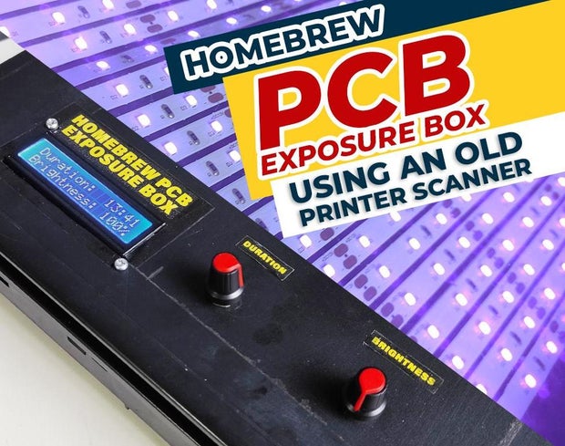 instructables's tweet card. Homebrew PCB Exposure Box Using an Old Printer Scanner!: Did you know that we can create a homebrew PCB exposure box using an old printer scanner? Yes you read it right! The Problem: In my experien...