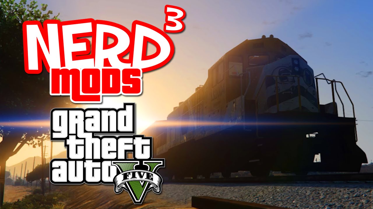 ChannelGraphs's tweet card. Nerd³ Mods... GTA V - Train Simulator V