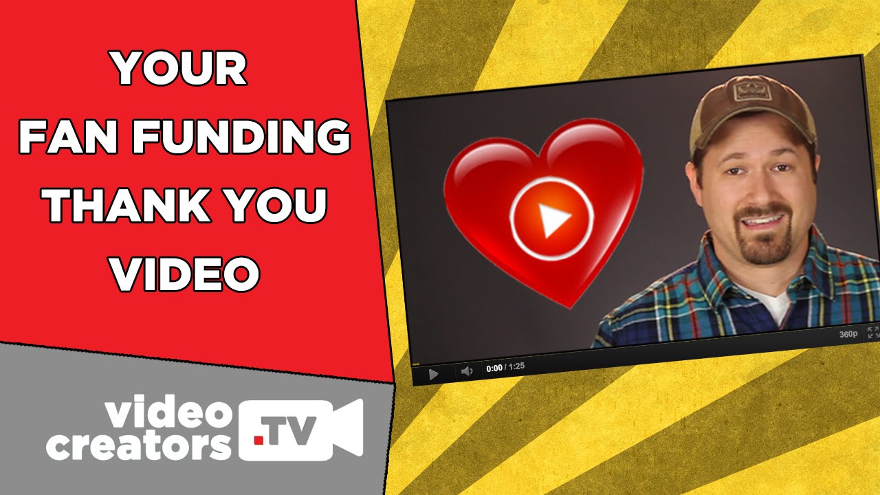 ChannelGraphs's tweet card. How To Setup a "Thank You" Video for Fan Funding Supporters