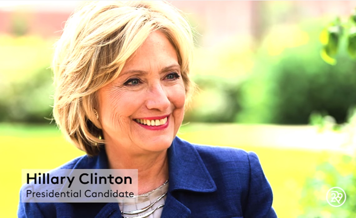 ChannelGraphs's tweet card. Refinery29 managed to land an exclusive interview with Hillary Clinton during one of the Democratic presidential candidate's campaign stops in Iowa.