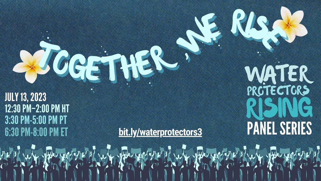 MTnotes's tweet card. Live link: https://bit.ly/waterprotectors3 Thursday, July 13, 2023 12:30 PM-2:00 PM HT 3:30 PM-5:00 PM PT 4:30 PM-6:00 PM MT 5:30 PM-7:00 PM CT 6:30 PM-8:00 PM ET ABOUT TOGETHER, WE RISE From Hawaiʻi...