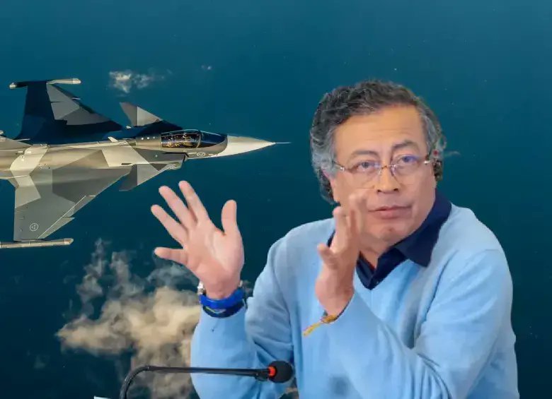kikecabralesCD's tweet card. Gustavo Petro defendió la compra de aviones Gripen, negó sobrecostos y pidió publicar sus cuentas mientras respondía cuestionamientos sobre Verónica Alcocer.