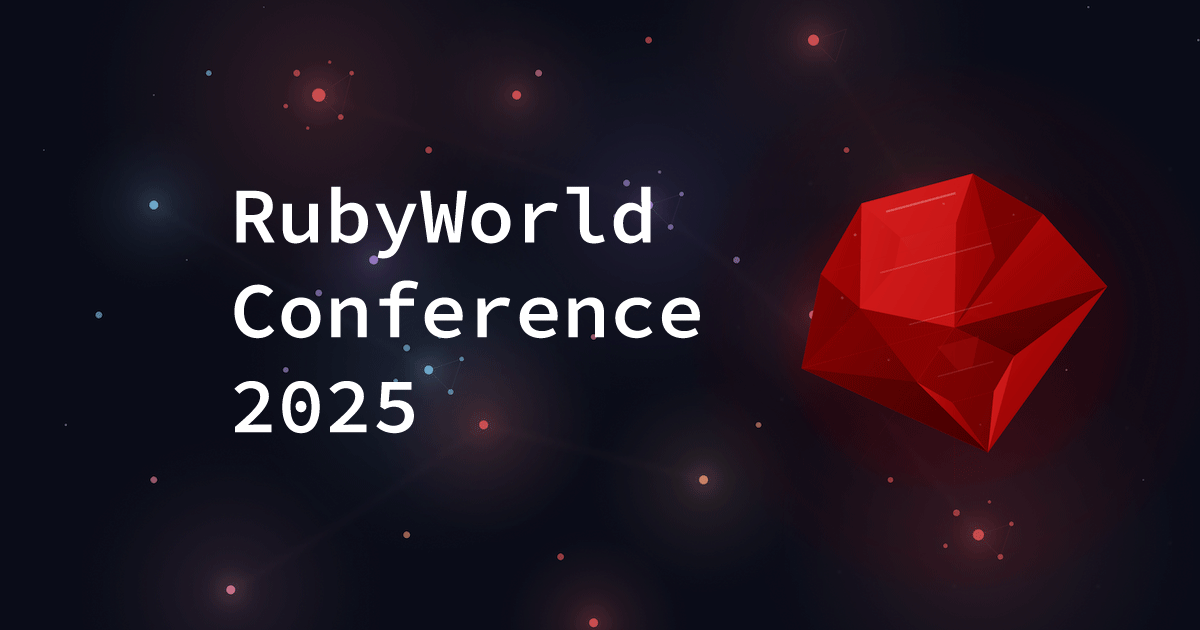 ruby_dev_inc's tweet card. 広がるRubyのエコシステムを実感。RubyWorld Conference 2025、11月6日(木)・7日(金) 島根県松江市で開催。