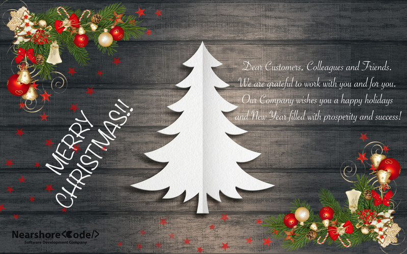 nearshorecode's tweet card. We are grateful to work with you and for you. Our Company wishes you a happy holidays and New Year filled with prosperity and success www.nearshorecode.com hello@nearshorecode.com Cochabamba - Bolivia