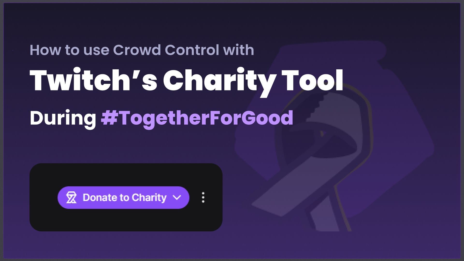 CrowdControl's tweet card. Viewers can now donate directly through Twitch’s native charity tools and instantly receive Crowd Control coins -without ever leaving the platform. From November 17 to December 2…