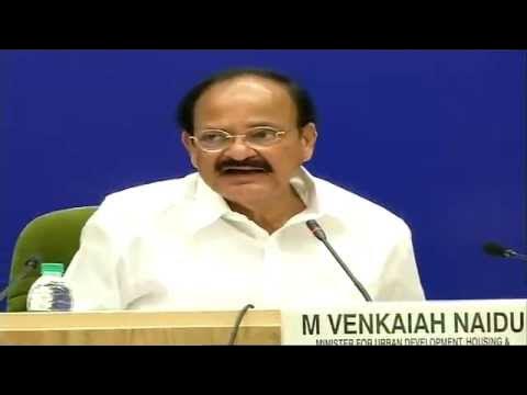 BJP4India's tweet card. Shri M.Venkaiah Naidu address media on issues related to new urban...