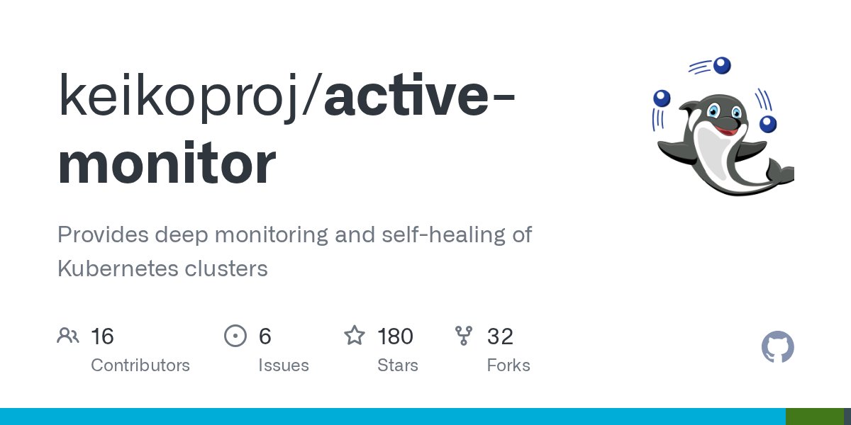 kubernauts's tweet card. Provides deep monitoring and self-healing of Kubernetes clusters - keikoproj/active-monitor