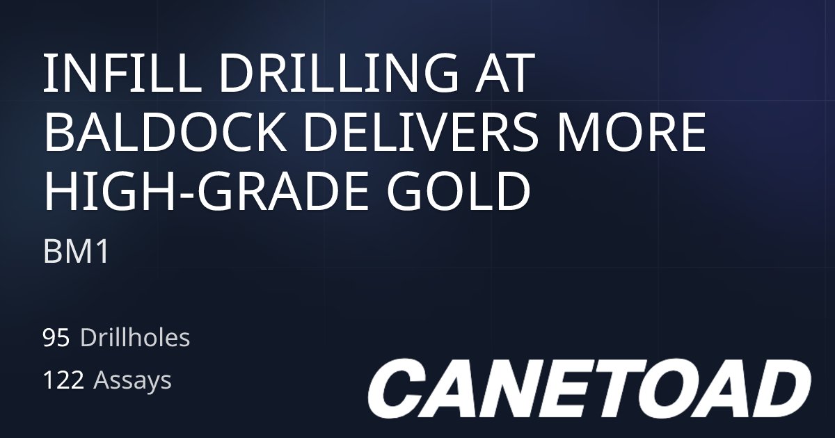 TerryCanetoad's tweet card. Drilling report from BM1 published on 2025-11-18.