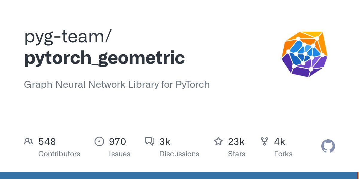 PyTorchPractice's tweet card. Graph Neural Network Library for PyTorch. Contribute to pyg-team/pytorch_geometric development by creating an account on GitHub.