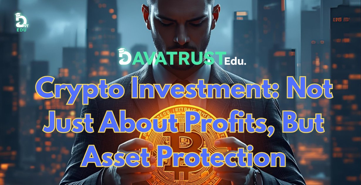 DaVaTRUST's tweet card. Crypto Investment: Not Just About Profits, But Asset Protection