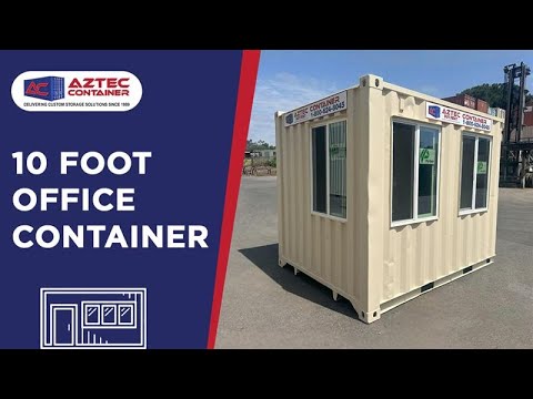 AztecContainers's tweet card. 10 Foot Office Container - Shipping Container For Sale