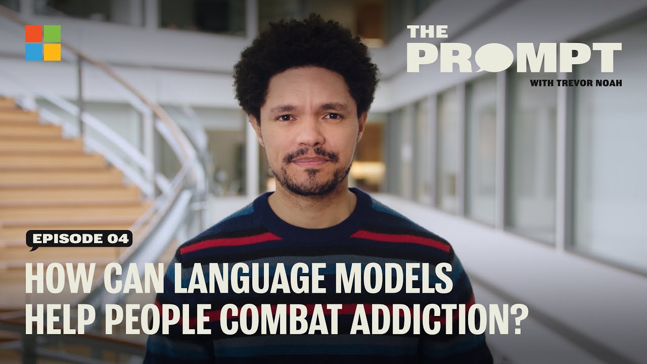 sherlockAIchat's tweet card. How can large language models help combat addiction | The Prompt with...