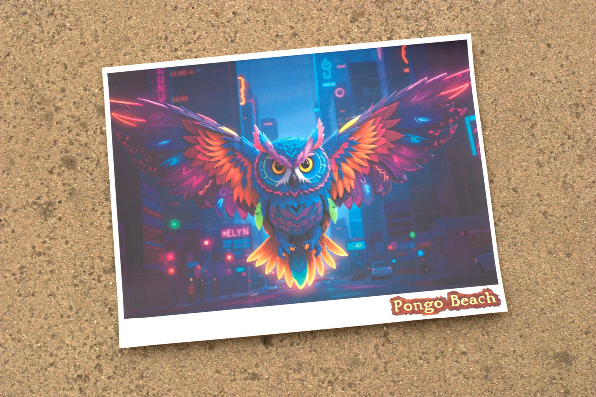 Cynosure_X_Gab's tweet card. This set of Pongo Beach designs include Apocalyptic DJ, Neon Rainbow Owl, year 2025, in a science fiction setting. It's perfect for you to represent EDC, #EDCLV, #EDCLV2025. Or create your own...
