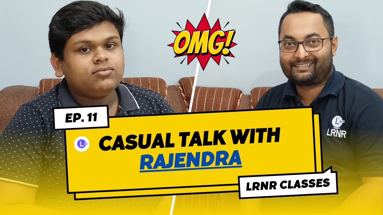 lrnr_India's tweet card. Casual Talk with Rajendra | Study Vlog | Hindi Podcast | LRNR Classes