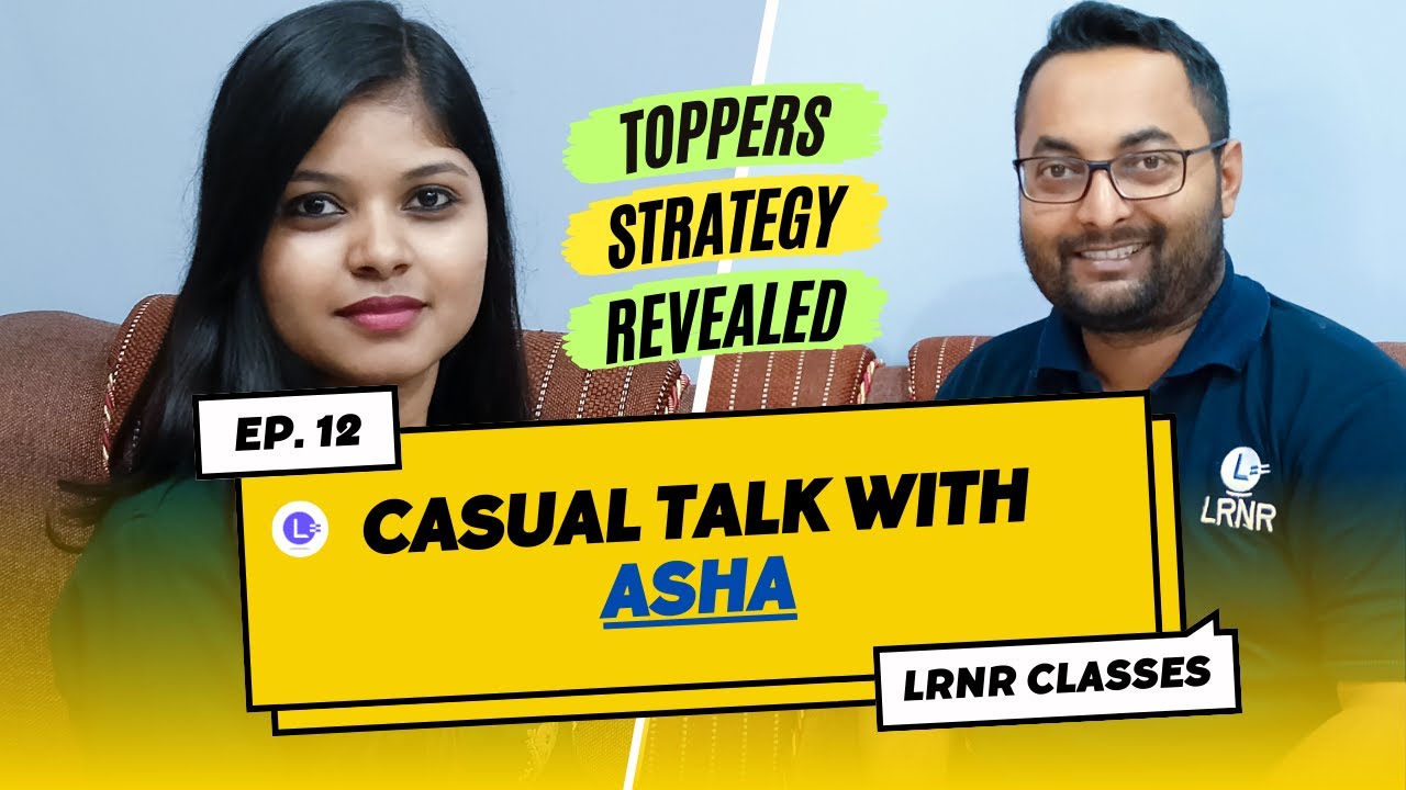 lrnr_India's tweet card. Casual Talk with Asha | Study Vlog | Hindi Podcast | LRNR Classes