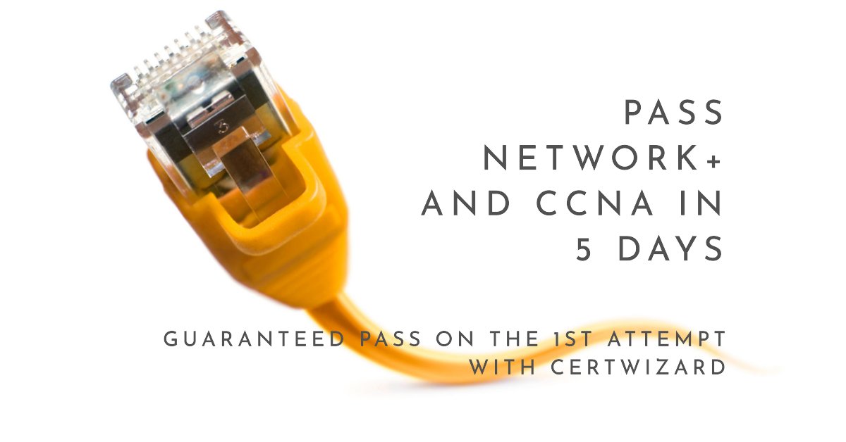 certwizard's tweet card. Is CompTIA Network+ easier than Cisco CCNA? Compare difficulty and learn how to pass Network+ or CCNA fast with CertWizard’s guaranteed exam assistance.