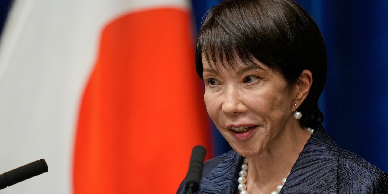 WSJ's tweet card. Beijing sees a frank comment on Taiwan as a chance to weaken the prime minister.