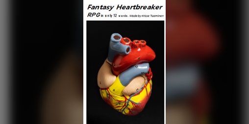 KrisseTuominen's tweet card. Fantasy Heartbreaker RPG by KrisseAappenaTuominen
