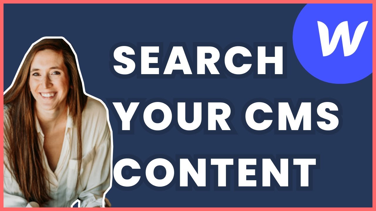 visualdevco's tweet card. WEBFLOW TUTORIAL // How to add SEARCH to the Webflow CMS using...