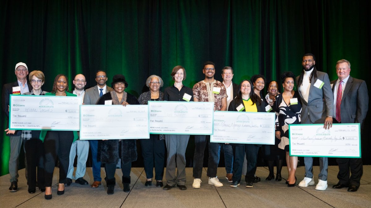 CSUArtsSciences's tweet card. This is the 10th year of the annual competition put on by the Cleveland Leadership Center, which gives funds to ideas that improve communities.