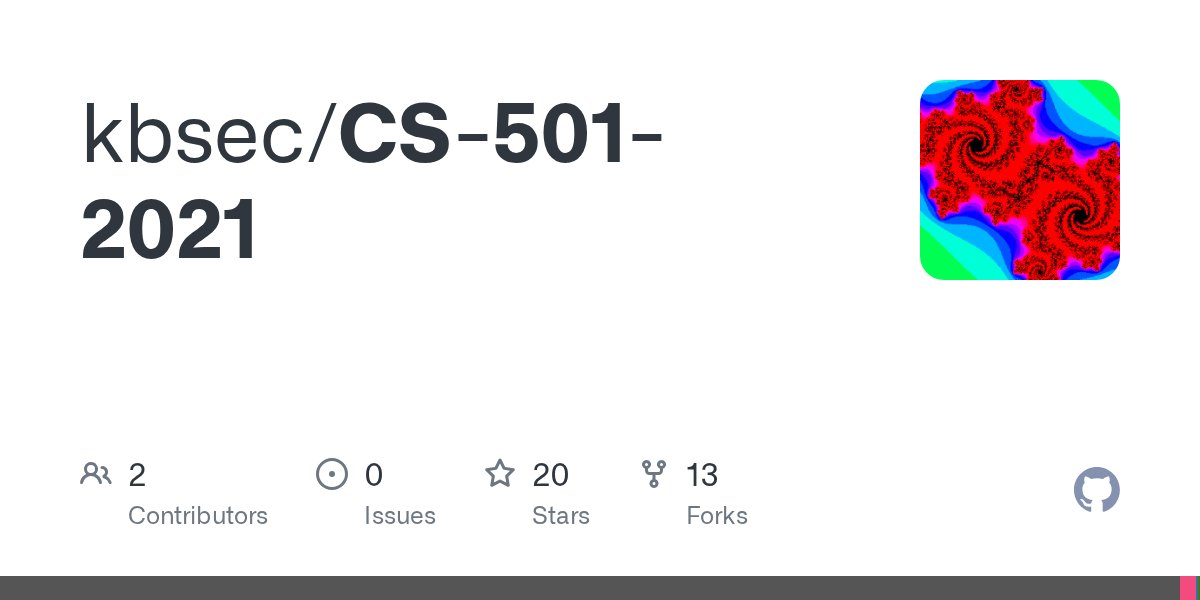 KB_Intel's tweet card. Contribute to kbsec/CS-501-2021 development by creating an account on GitHub.